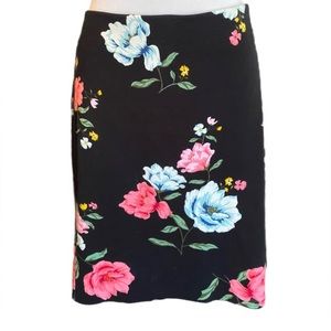 Black & Floral Women’s Stretch Pencil Skirt | Old Navy | L